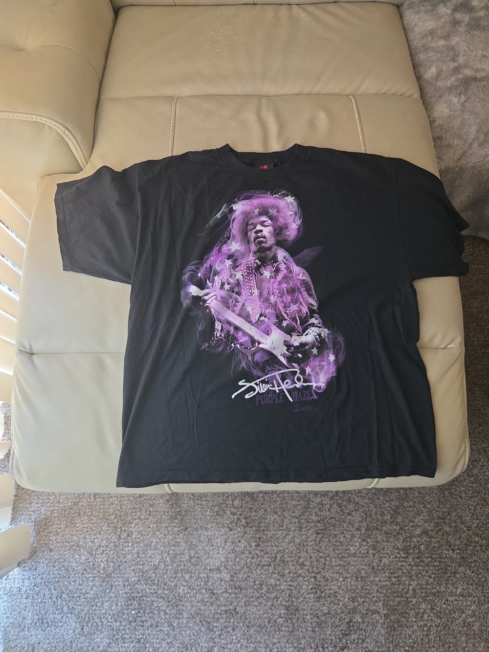VINTAGE JIMI HENDRIX & GUITAR PURPLE HAZE 2xxl  ZION T-SHIRT